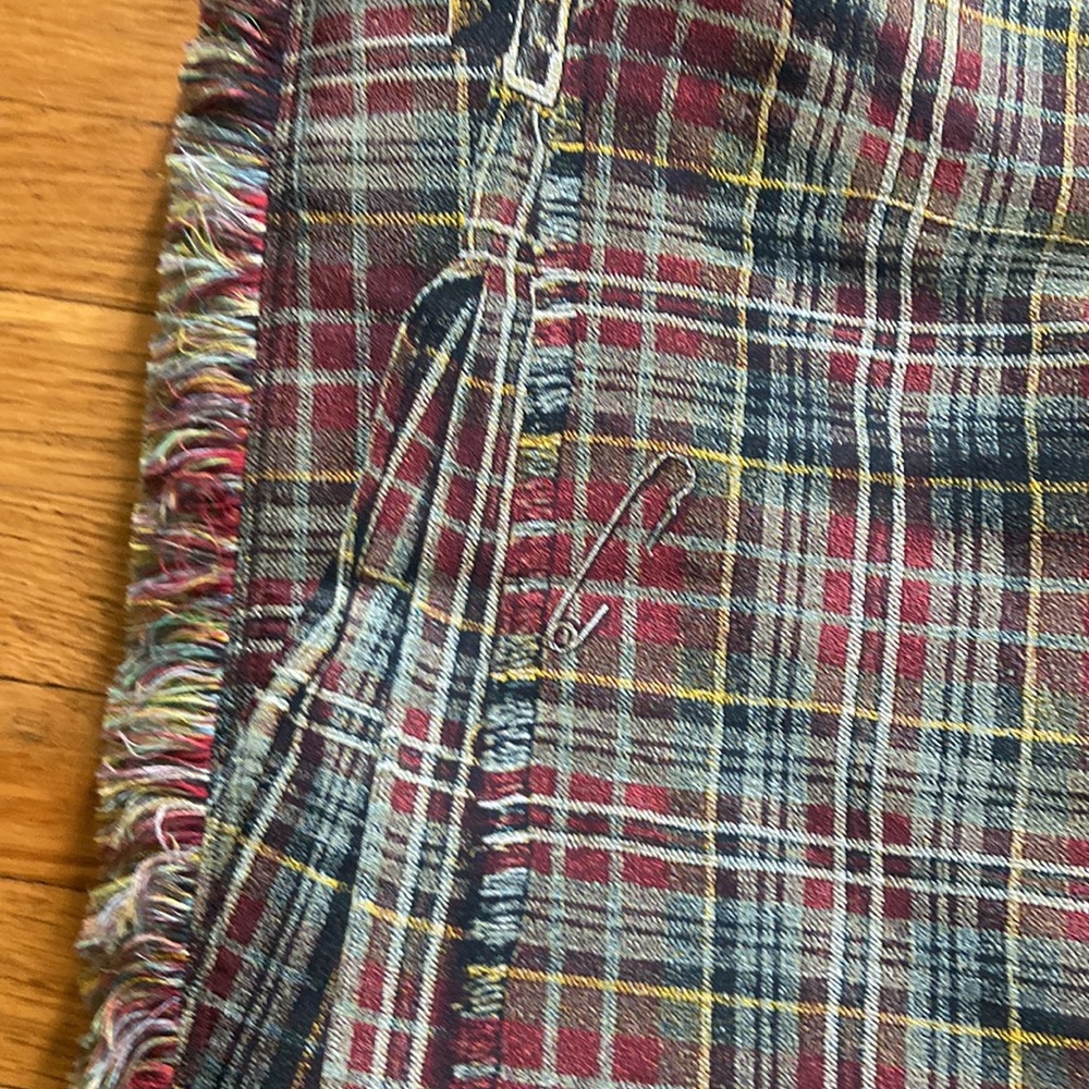 Jean Paul Gaultier Scottish themed plaid skirt size USA 8